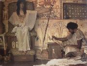 Alma-Tadema, Sir Lawrence, Joseph,Overseer of Pharaoh's Granaries (mk23)